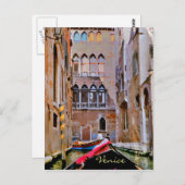 ヴェネツィアイタリアのゴンドラポストカード ポストカード (正面/裏面)