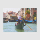 ヴェネツィアイタリアのゴンドラ 薄葉紙 (正面)