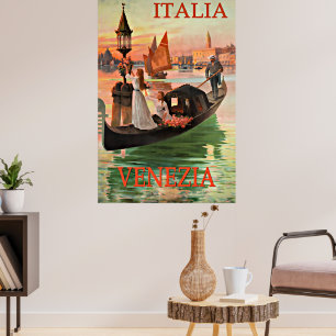ヴェネツィアイタリアのヴィンテージ旅行ポスター ポスター