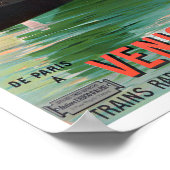 ヴェネツィアイタリアのヴィンテージ旅行 ポスター (角)