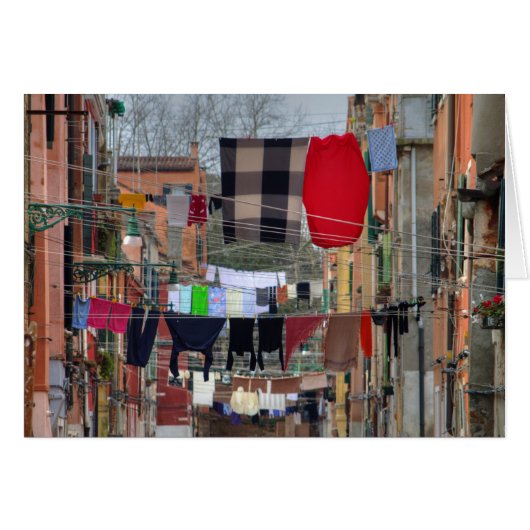 ヴェネツィアイタリアの物干し (正面横)