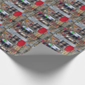 ヴェネツィアイタリアの物干し ラッピングペーパー (角)