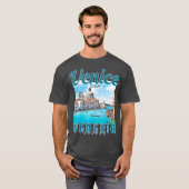 ヴェネツィアイタリアイタリアヴィンテージイタリアンギフト Tシャツ (正面フル)