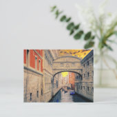 ヴェネツィアイタリアウォーターウェイゴンドラ建物#12 ポストカード (スタンド正面)