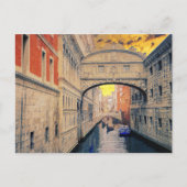 ヴェネツィアイタリアウォーターウェイゴンドラ建物#12 ポストカード (正面)