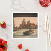 ヴェネツィアイタリアグランドカナルヴィンテージ スタンダードカクテルナプキン (インサイチュ)