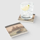 ヴェネツィアイタリアグランドカナルヴィンテージ ストーンコースター (横)