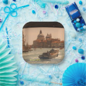 ヴェネツィアイタリアグランドカナルヴィンテージ ペーパープレート (パーティー)