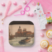 ヴェネツィアイタリアグランドカナルヴィンテージ ペーパープレート (パーティー)