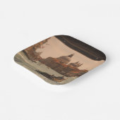 ヴェネツィアイタリアグランドカナルヴィンテージ ペーパープレート (傾斜あり)