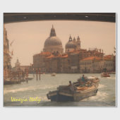 ヴェネツィアイタリアグランドカナルヴィンテージ ラッピングペーパー (フラット)