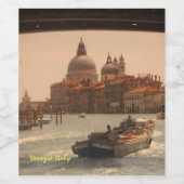 ヴェネツィアイタリアグランドカナルヴィンテージ ワインラベル (シングルラベル)
