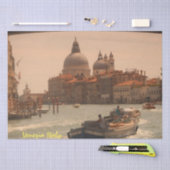 ヴェネツィアイタリアグランドカナルヴィンテージ 薄葉紙 (クラフト)