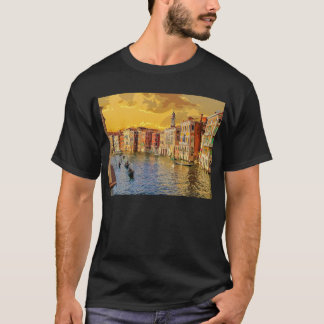 ヴェネツィアイタリアゴンドラウォーターウェイ建物#15 Tシャツ