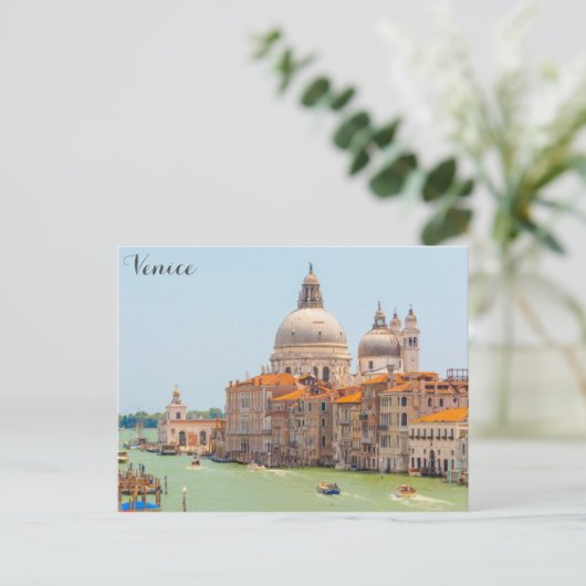 ヴェネツィアイタリアサンタマリアデッラサリュート ポストカード (スタンド正面)