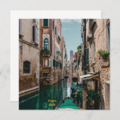 ヴェネツィアイタリアザフローティングシティ 招待状 (正面/裏面)