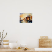 ヴェネツィアイタリアランドスケープアートプリントポスター ポスター (キッチン)