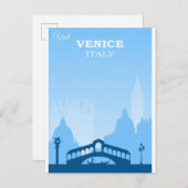 ヴェネツィアイタリアヴィンテージ旅行ポスター ポストカード (正面/裏面)