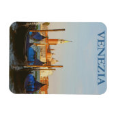 ヴェネツィアイタリアヴィンテージ旅行ポスター マグネット (横)