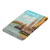 ヴェネツィアイタリアヴィンテージ旅行ポスター マグネット (左側)
