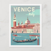 ヴェネツィアイタリアヴィンテージ有名トラベルプレイス ポストカード (正面)