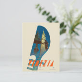 ヴェネツィアイタリアヴェネツィアトラベルポスター1930 ポストカード (スタンド正面)