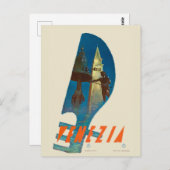 ヴェネツィアイタリアヴェネツィアトラベルポスター1930 ポストカード (正面/裏面)