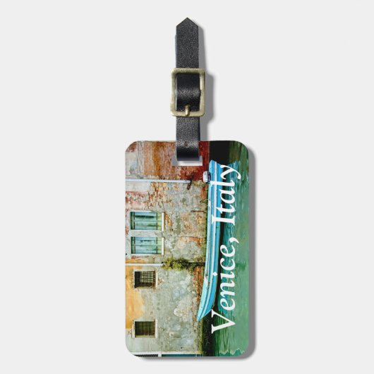 ヴェネツィアイタリア新婚のためのハネムーンの荷物タグ ラゲッジタグ (正面縦)
