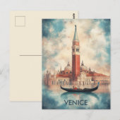 ヴェネツィアイタリア旅行はがき ポストカード (正面/裏面)