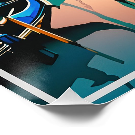 ヴェネツィアイタリア旅行アートヴィンテージポスター ポスター (コーナー)