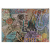 ヴェネツィアイタリア旅行ヴィンテージアカラフルート カッティングボード (正面)