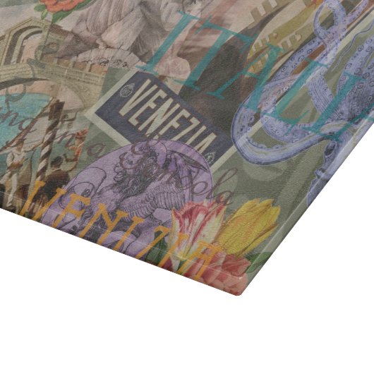 ヴェネツィアイタリア旅行ヴィンテージアカラフルート カッティングボード (角)