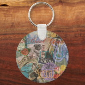 ヴェネツィアイタリア旅行ヴィンテージアカラフルート キーホルダー (正面)