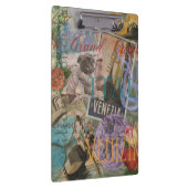 ヴェネツィアイタリア旅行ヴィンテージアカラフルート クリップボード (右)