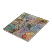 ヴェネツィアイタリア旅行ヴィンテージアカラフルート タイル (側面)