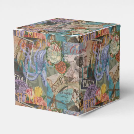 ヴェネツィアイタリア旅行ヴィンテージアカラフルート フェイバーボックス (正面サイド)