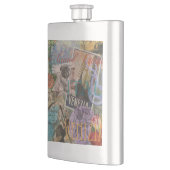 ヴェネツィアイタリア旅行ヴィンテージアカラフルート フラスク (左)