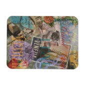 ヴェネツィアイタリア旅行ヴィンテージアカラフルート マグネット (横)