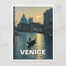 ヴェネツィアイタリア旅行絵を描土産 ポストカード