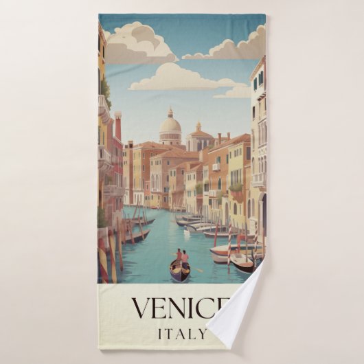 ヴェネツィアイタリア旅行 バスタオル (バスタオル)