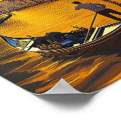 ヴェネツィアイタリア有名トラベルプレイス ポスター (角)