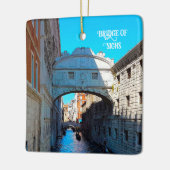 ヴェネツィアイタリア橋のSighs運河トラベル セラミックオーナメント (左)