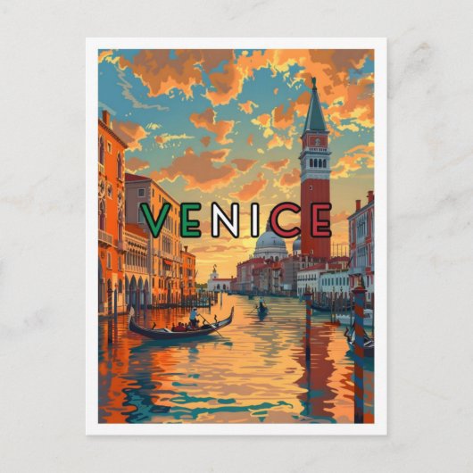 ヴェネツィアイタリア美術ヴィンテージトラベル ポストカード (正面)