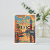 ヴェネツィアイタリア美術ヴィンテージトラベル ポストカード (スタンド正面)