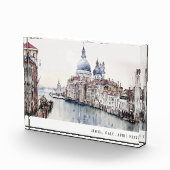 ヴェネツィアイタリア運河の水の色のトラベイタリアンル フォトブロック (右)