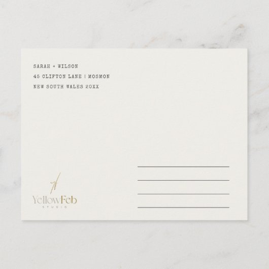 ヴェネツィアイタリア運河の水の色の保存日付 ポストカード (裏面)