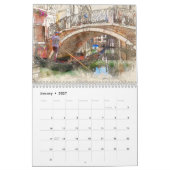ヴェネツィアイタリア2025 カレンダー (1月 2027)