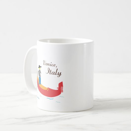 ヴェネツィアイタリア コーヒーマグカップ (正面左)