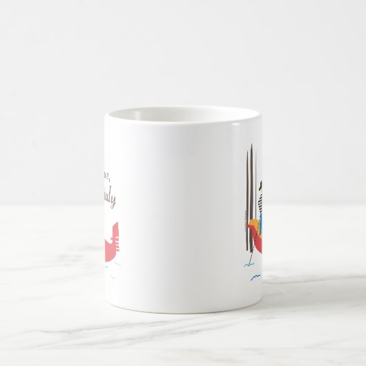 ヴェネツィアイタリア コーヒーマグカップ (中央)