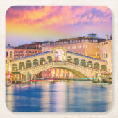 ヴェネツィアイタリア スクエアペーパーコースター (正面)
